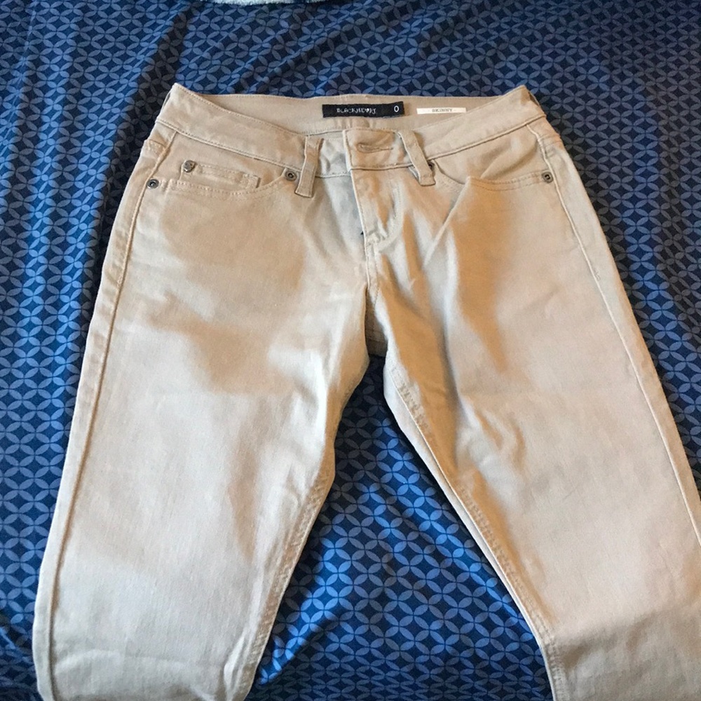Black heart skinny jeans, size 0
